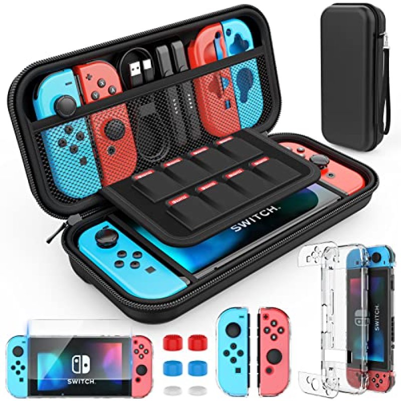 HEYSTOP Switch Carry Case with Screen Protector