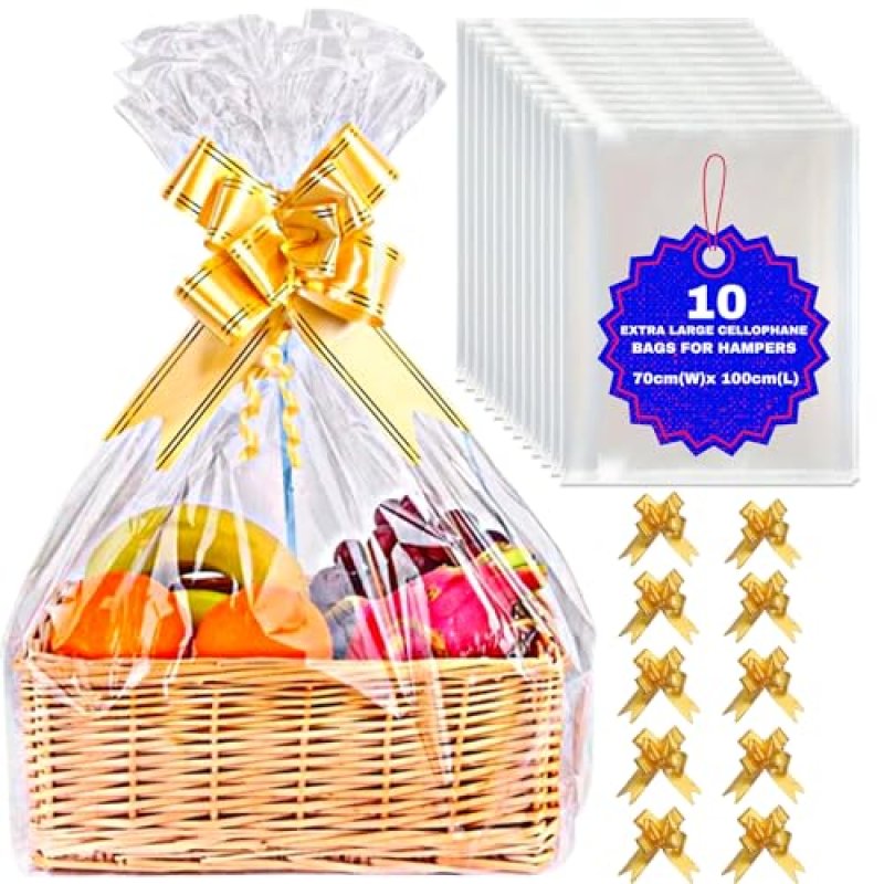 MAARA Extra Large Cellophane Wrap Bags For…