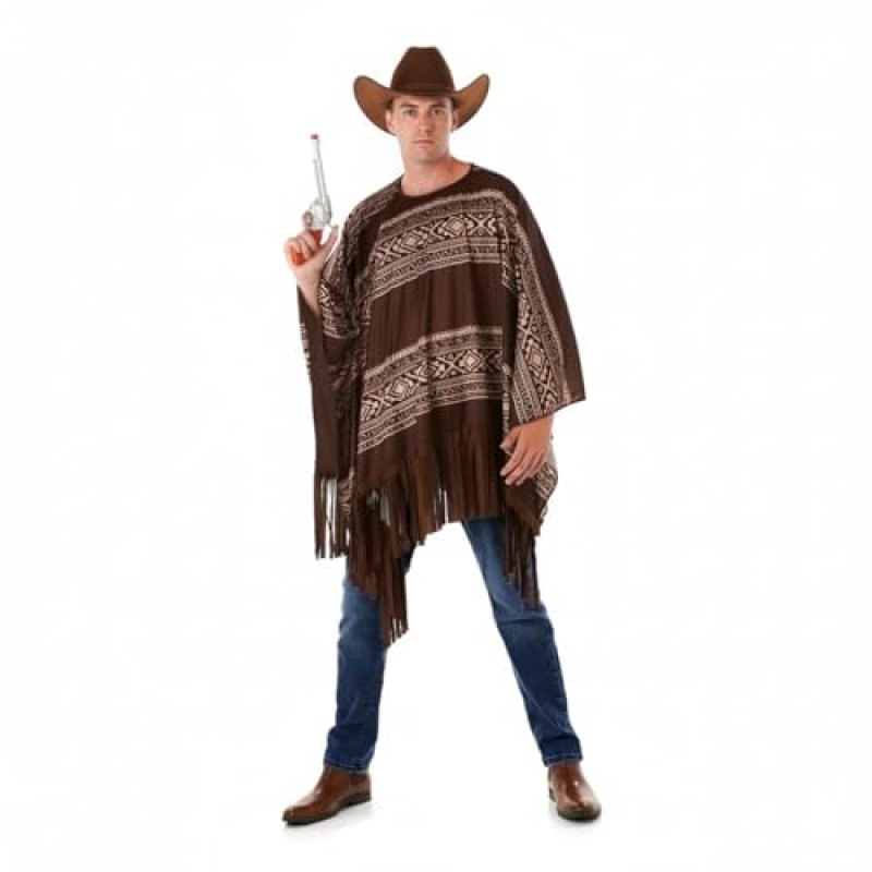 My Illusions Mens Cowboy Poncho Western Adults…