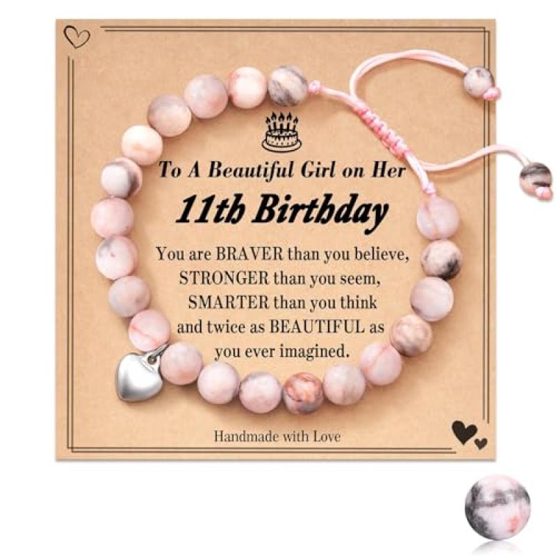 Fychuo Stone Bracelet for Girls 11th Birthday