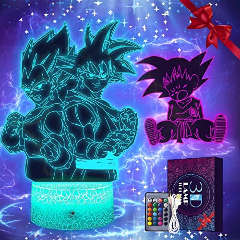 Eygerur Anime Night Light, 3D LED Illusion Lamp