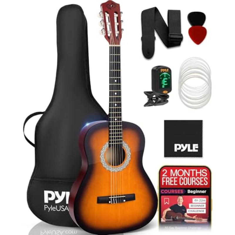 Pyle Classic Acoustic Guitar Set