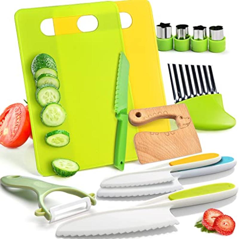 Tyrkuiy Kids Kitchen Knives Set