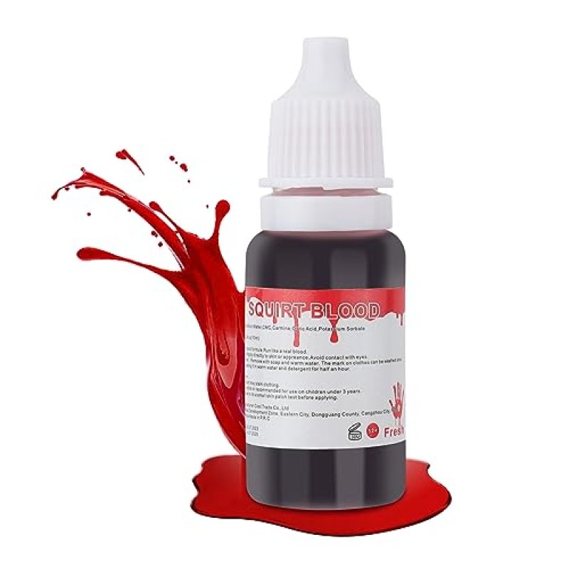 Mysense Dripping Fake Blood Makeup (0.35 oz),Easy…
