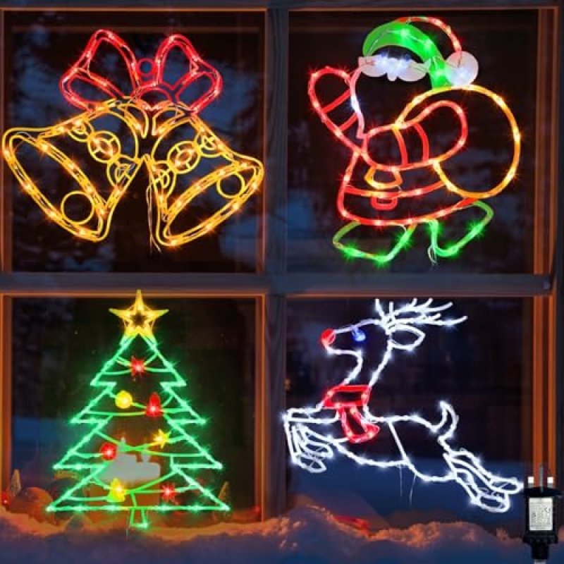 Pytopkto Christmas Window Silhouettes