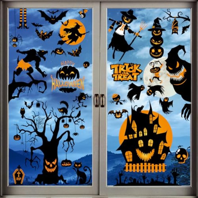 Xyxu Halloween Window Stickers