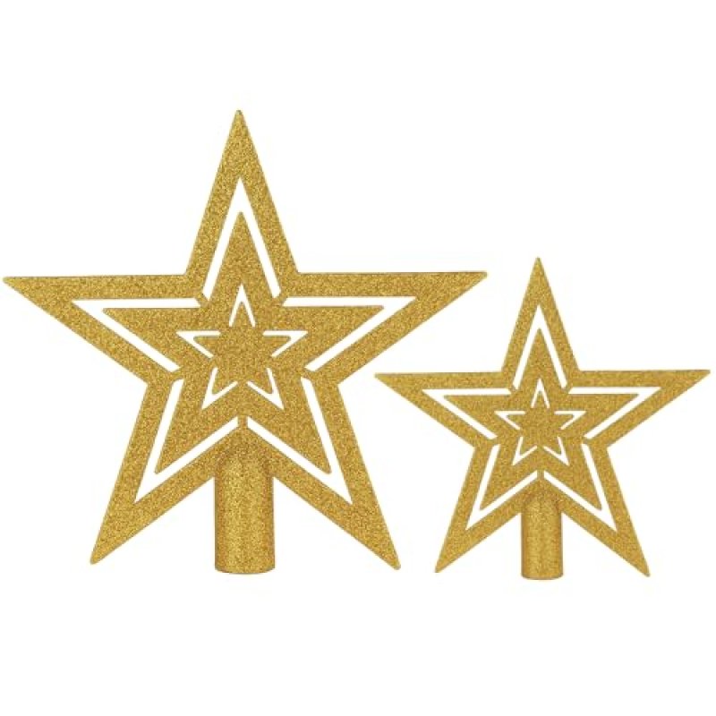 Xyxu Gold Tree Topper Stars