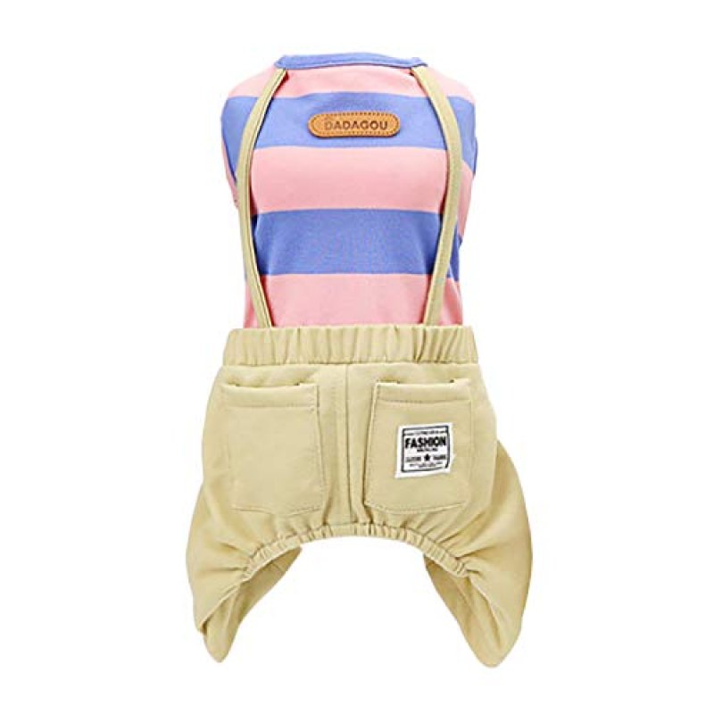 Izefia Dog Shirt Clothes Stripe Shirts 4 Legs…