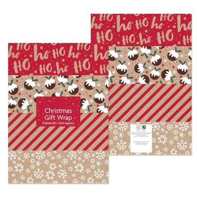 1Above Christmas Wrapping Sheets