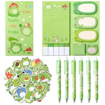 A1DIEE Frog Stationery Set