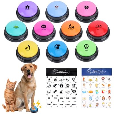 ATPWONZ 10PCS Dog Buttons Talk Training,Dog…