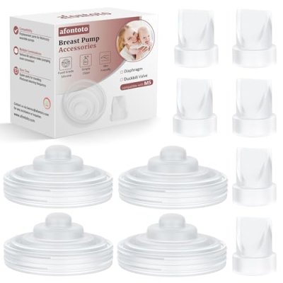 10PCS Breast Pump Parts, 6Pack Silicone Duckbill…