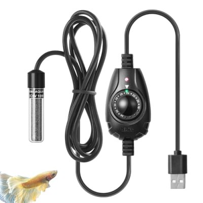 PYPABL 10W Super Mini USB Aquarium Heater, Small…