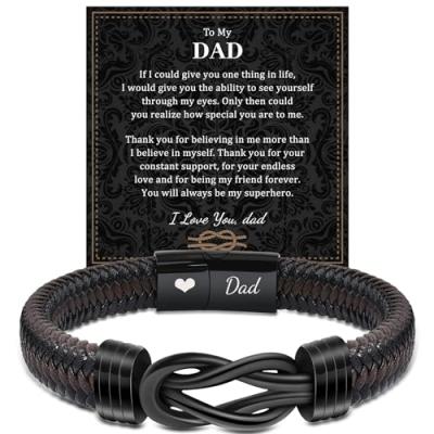 VU100 Leather Bracelet for Dad