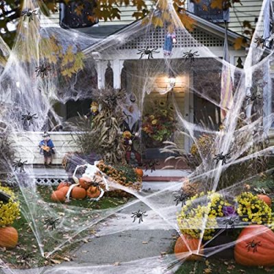 LUCYLEXIXI 1000 Square Feet Halloween Spider Web …