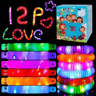 12PCS Glow Sticks Party Favors, Light up Toys Pop…