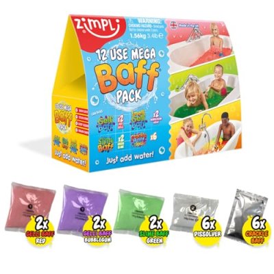 ZIMPLI - 12 Use Mega Value Baff Pack, 4 x Gelli…