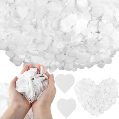 12000 Pcs Biodegradable Confetti, 100g Heart…