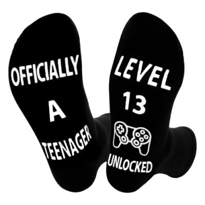 ORUZA 13th Birthday Boys' Cotton Socks