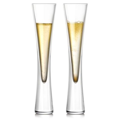 NUTRIUPS 145ml-2 Pcs Champagne Flutes Glasses,…