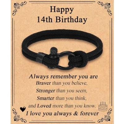 TEVOP 14th Birthday Bracelet Gift for Boys