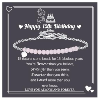 DOA 15 Year Old Birthday Gift Bracelet