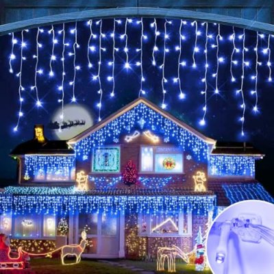 JEAYYDSI 164FT Icicle Lights 1512LED 50M…