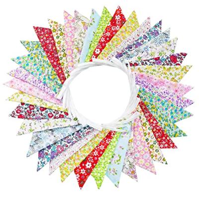 G2PLUS Fabric Bunting Garland for Party Decoration