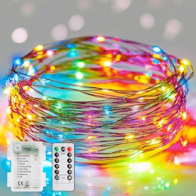 2 Pack Fairy Lights Battery Operated, 10m 100LED…