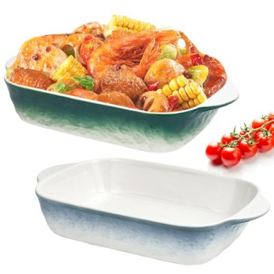 HEKOBAG 2PCS Lasagne Dish, 9x5 inch Rectangular…