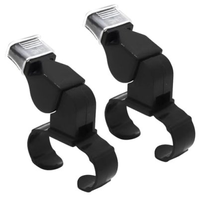 2Pcs Handheld Whistle Finger Grip Sport Referee…