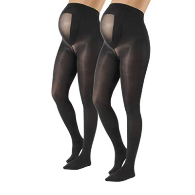 CALZITALY - 2 PAIRS Semi Opaque Maternity Tights,…