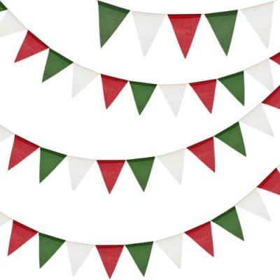 G2PLUS Christmas Burlap Bunting