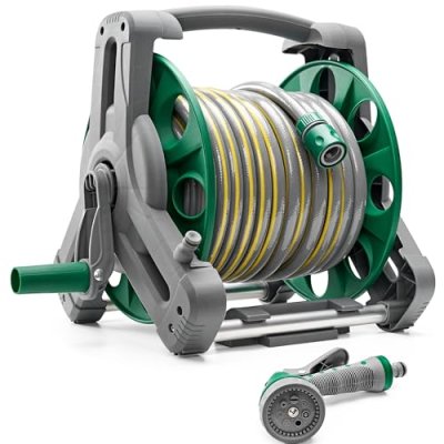 2-in-1 Garden Hose Reel, 25M
