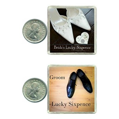 2 Lucky Wedding Sixpence Coins for the Bride &…