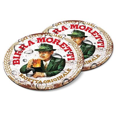 SIGNS 2 ALL - Two BIRRA MORETTI Wooden Coasters…