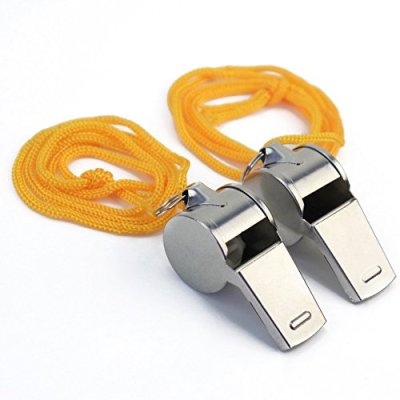 2 x Metal Whistle – Referee Sport Camping Hunting…