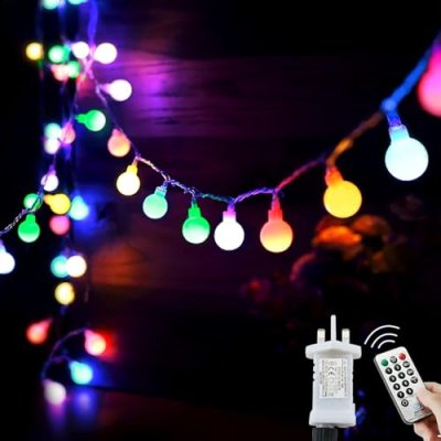 200LED Christmas Fairy Lights Plug in, 20M/65ft…
