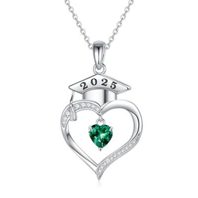 TINGN 2025 Graduation Silver Necklace