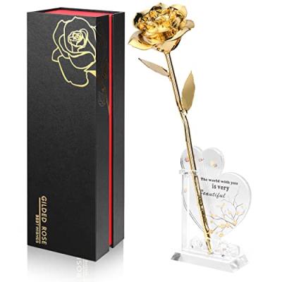 24K Gold Rose Gift for Her