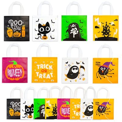 FINGOOO 24 pieces Halloween Non-woven Bags, 8 by…
