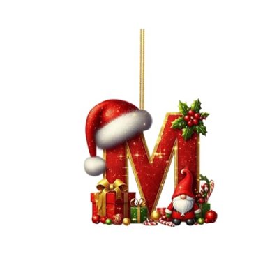 26 Letter Christmas Tree Pendant, Hanging Letter…