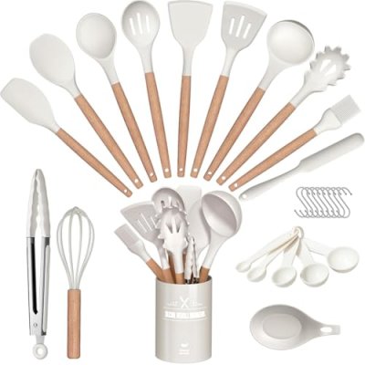 29PCS Kitchen Utensils Set - Nonstick, Heat…
