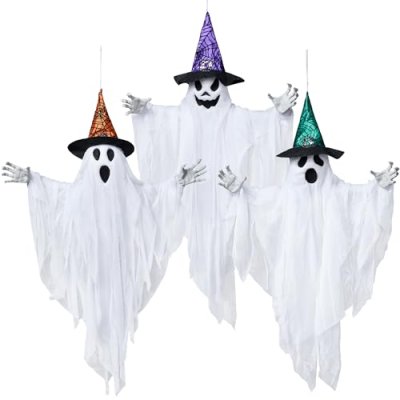 JOYIN 3 Pack 24.8" Hanging Ghost Decorations,…