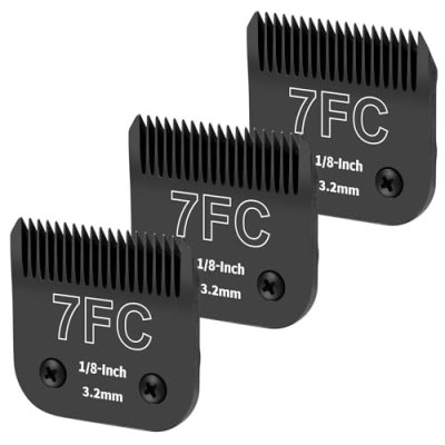 YAZIYIR 3-Pack 7FC Detachable Dog Grooming Steel…