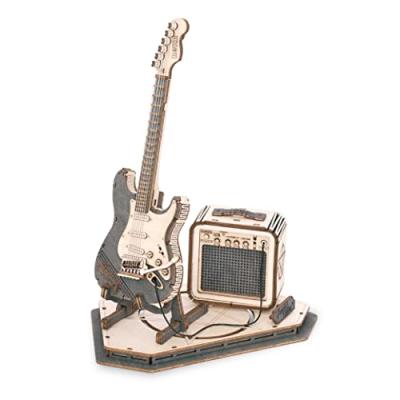 ROKR 3D Wooden Puzzles Guitar Model Kit