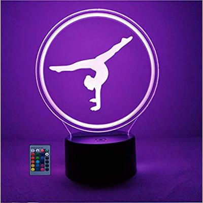 3D Gymnastics Night Light with Remote Control