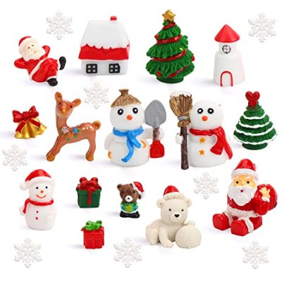FINGOOO 30 pieces Christmas Resin Ornament,…