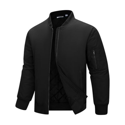 33,000ft Bomber Jacket Men Waterproof Windbreaker…