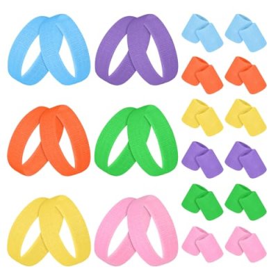 36PCS Sports Headband Wristbands Sweat Bands…
